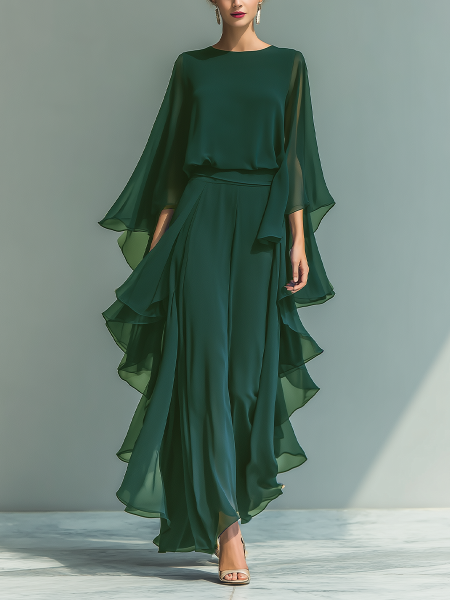 Chiffon Top Set