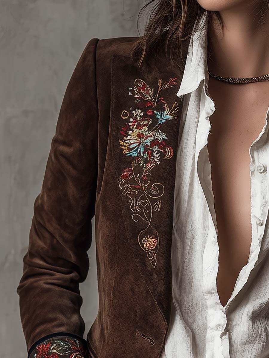 Suede Blazer Clara