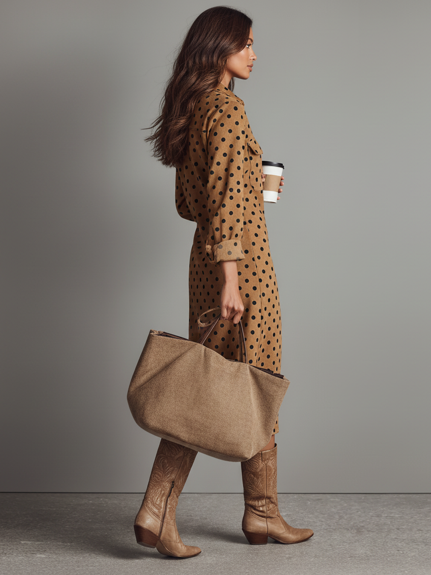 Polka Dot Midi Dress