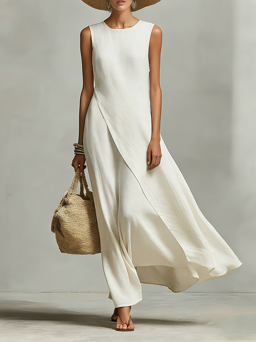 Ivory Linen Dress