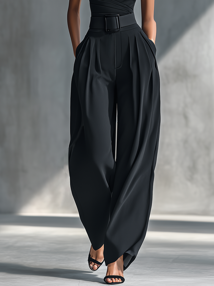 Knit Top & Wide-Leg Pants