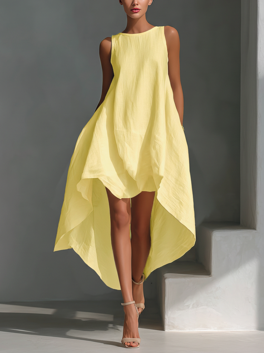 Linen Midi Dress
