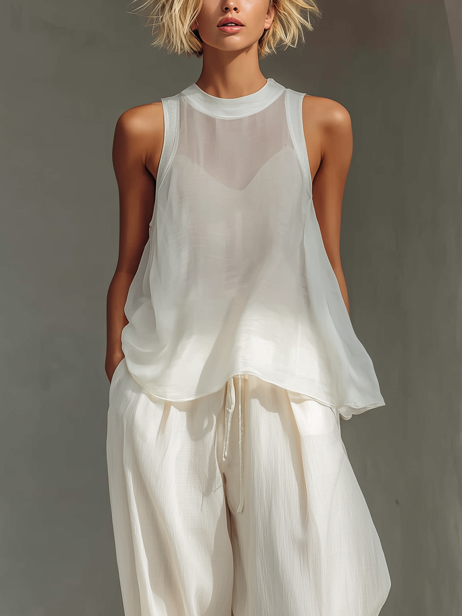 Chiffon Top & Trousers
