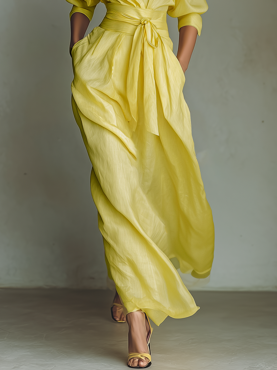 Lemon Maxi Dress