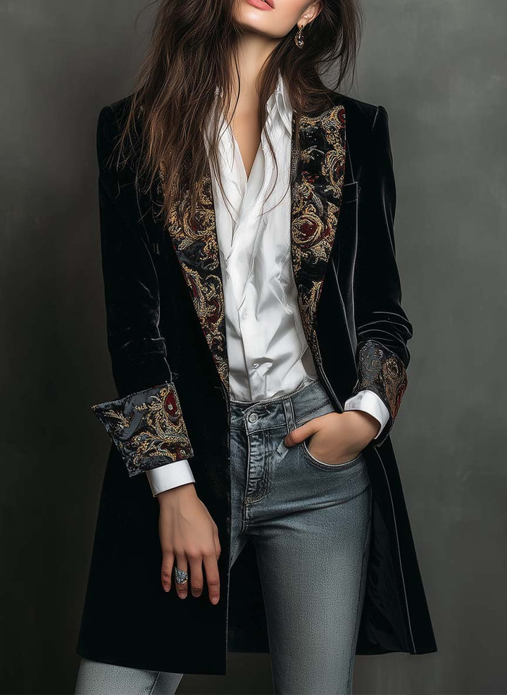 Black Velvet Blazer