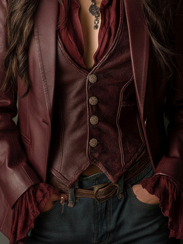Burgundy Blazer