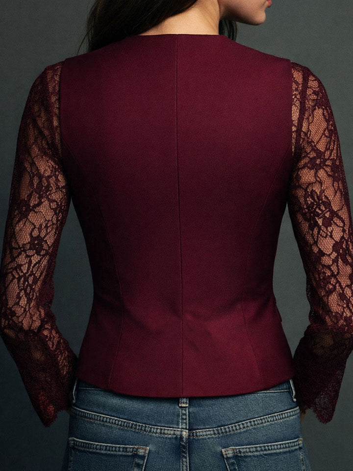 Lace Blazer Top