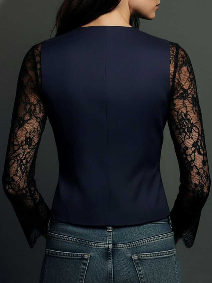 Lace Blazer Top