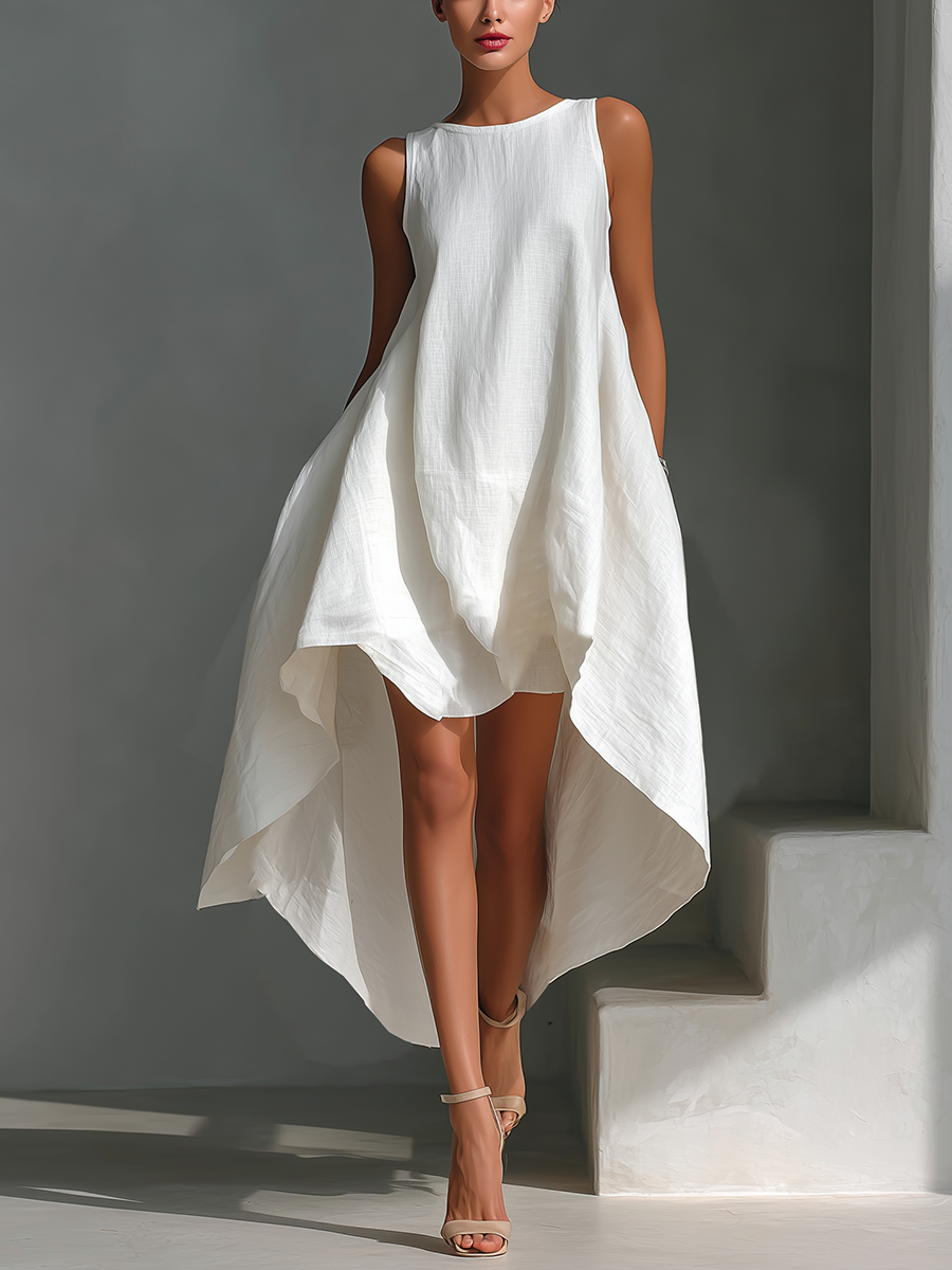 Linen Midi Dress