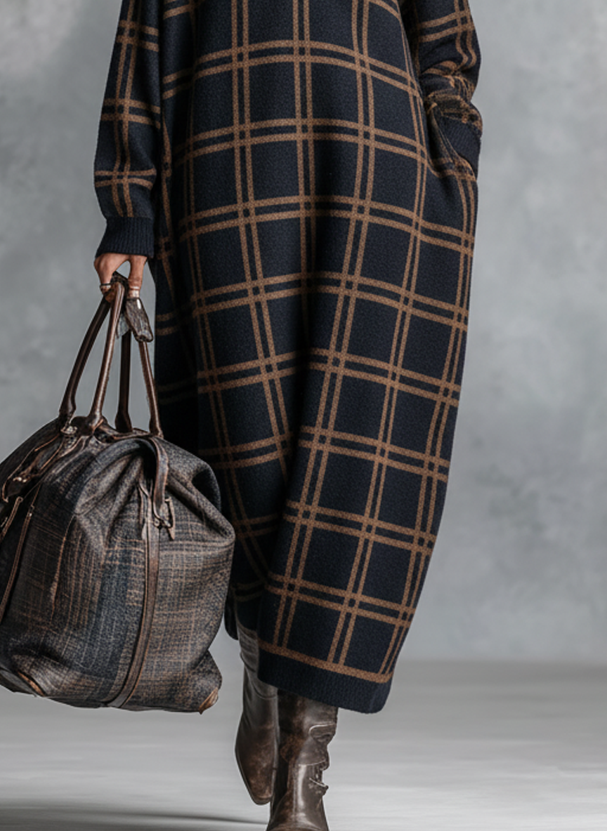 Plaid Maxi Dress