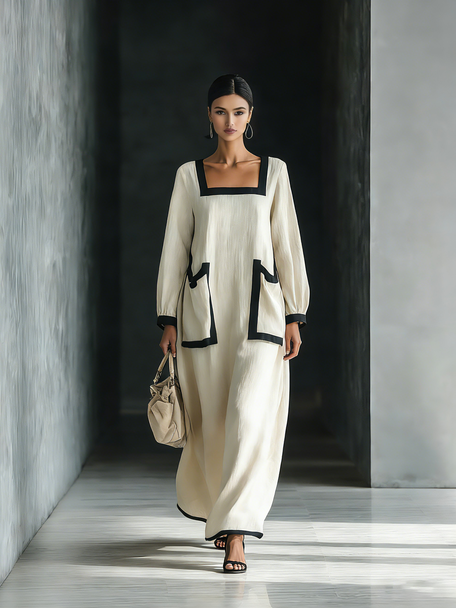 Beige Maxi Dress
