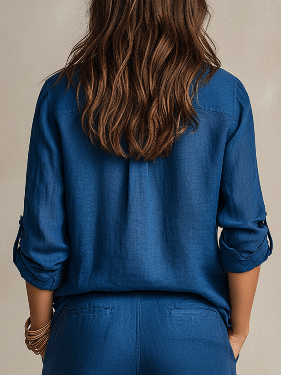 Indigo Linen Shirt