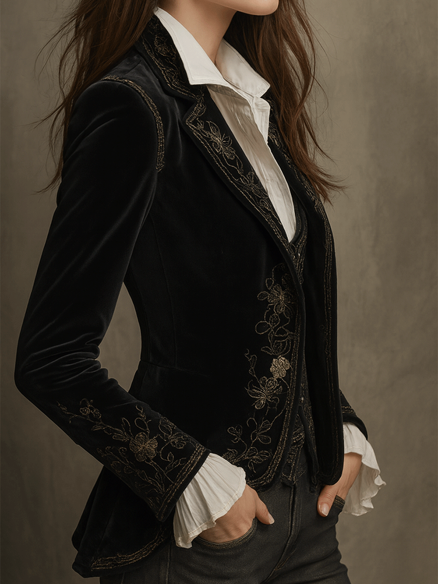 Black Velvet Blazer