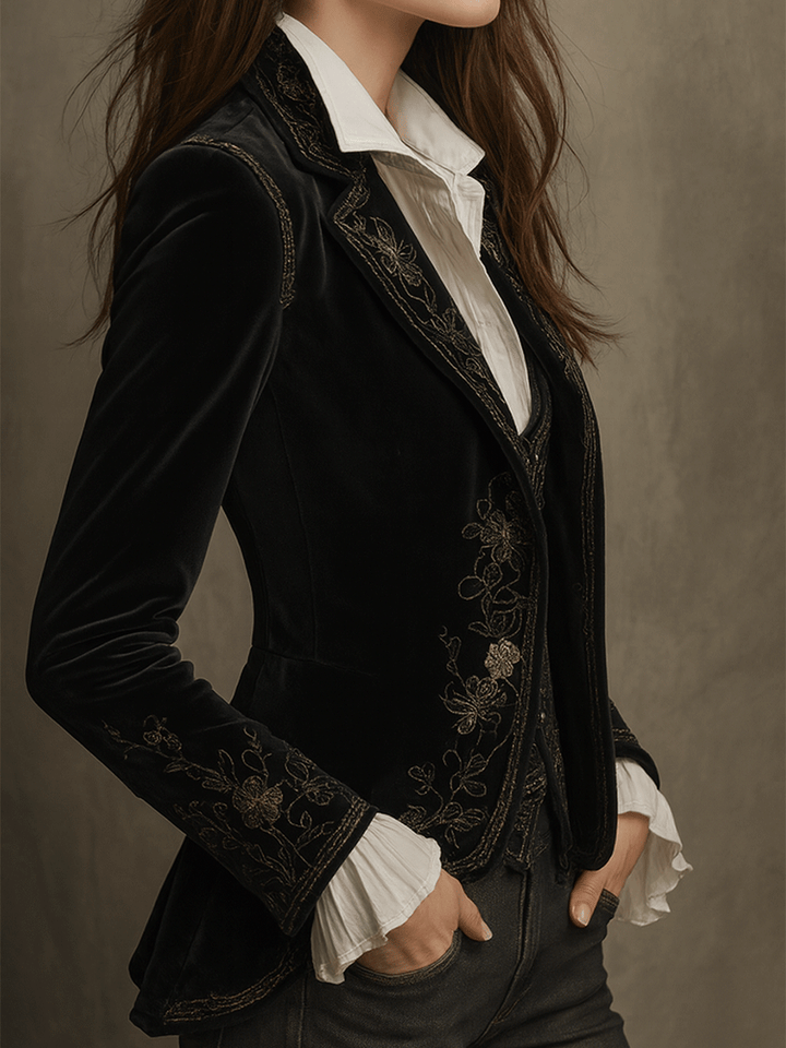 Black Velvet Blazer