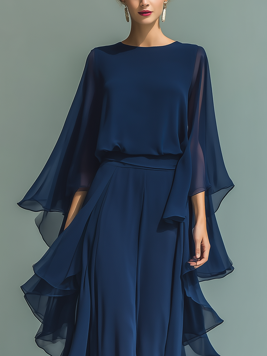 Chiffon Top Set