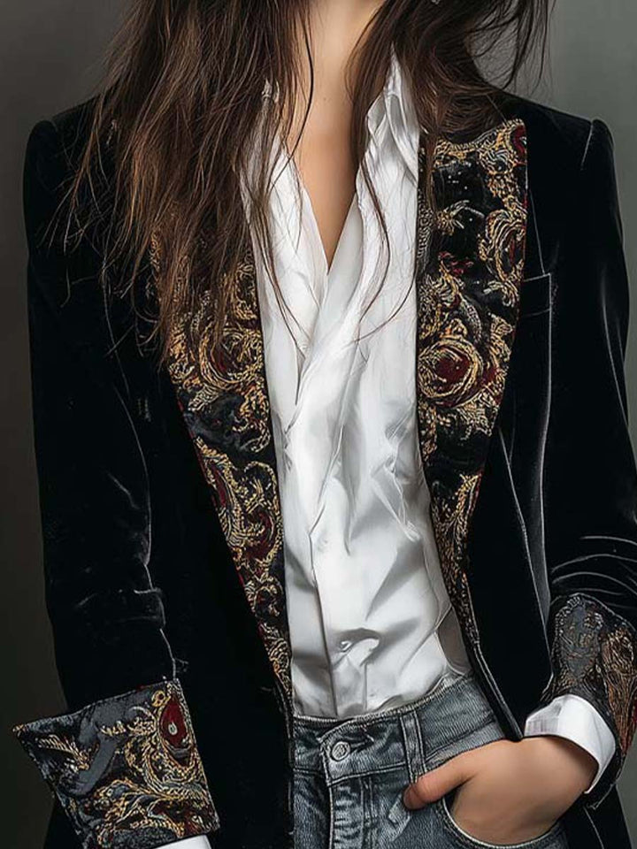 Black Velvet Blazer
