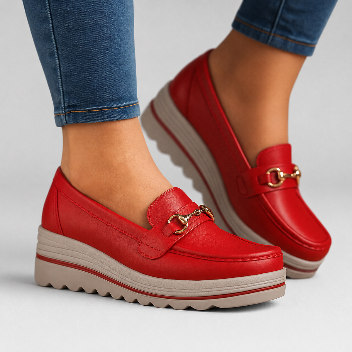 Buckle Platform Loafer