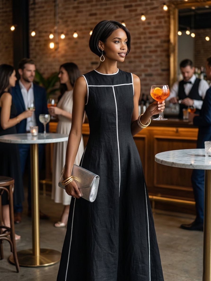 Linen Maxi Dress
