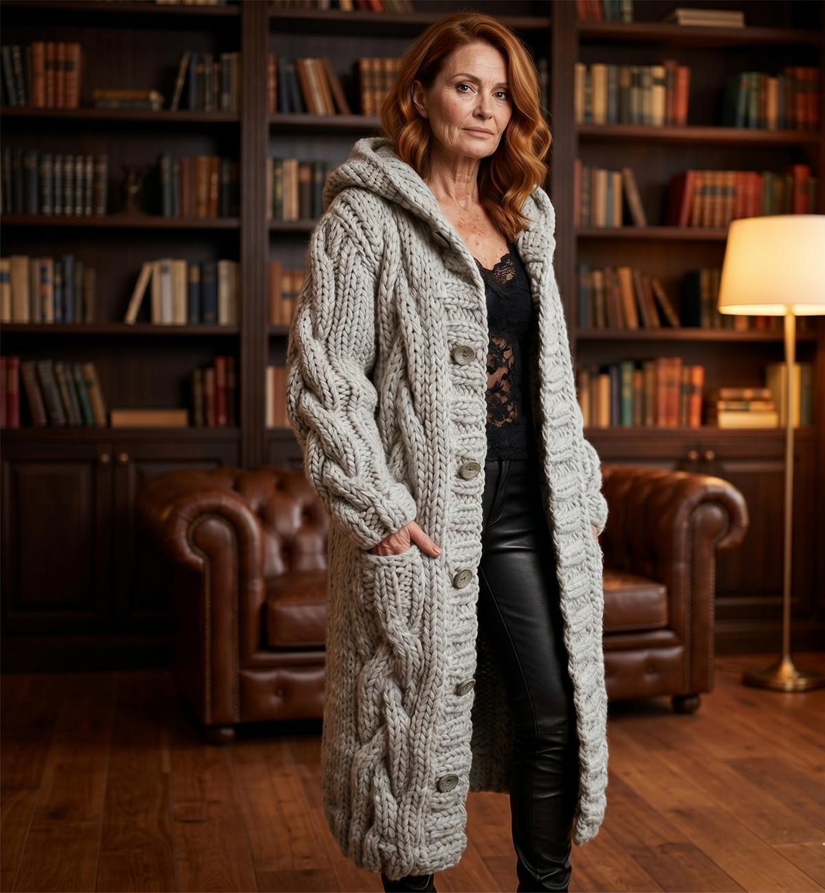 Alessia Cable Knit Coat