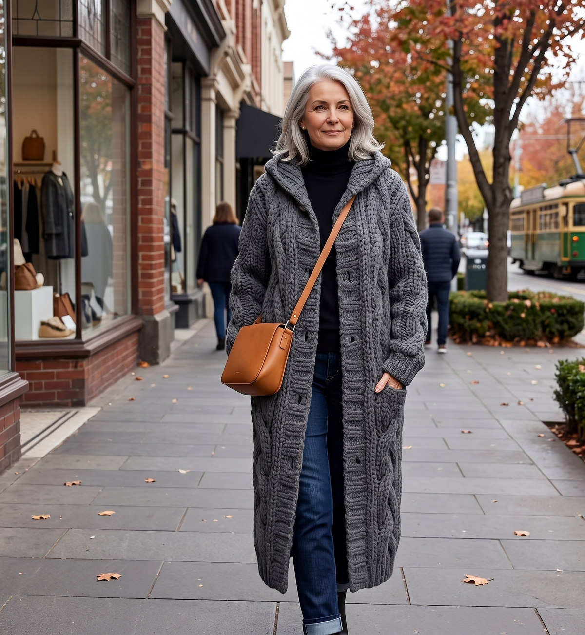 Alessia Cable Knit Coat