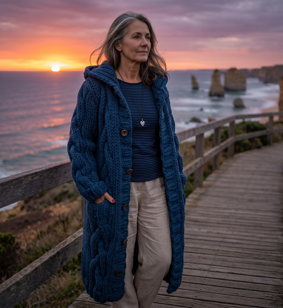 Alessia Cable Knit Coat
