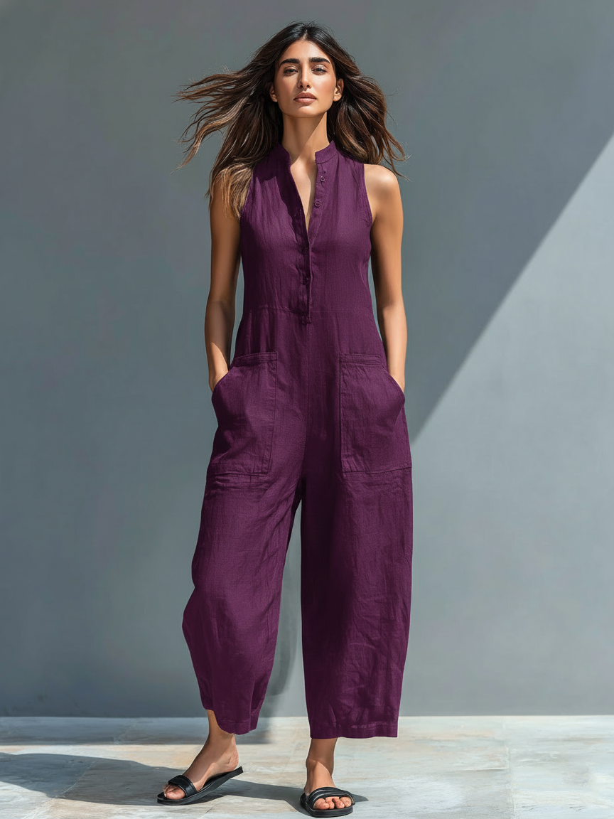 Linen Blend Jumpsuit