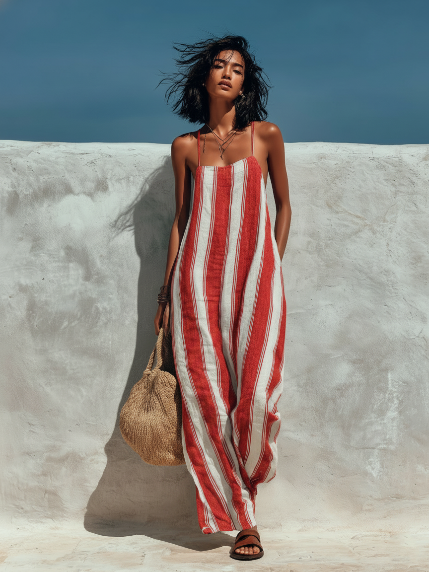 Striped Jumpsuit