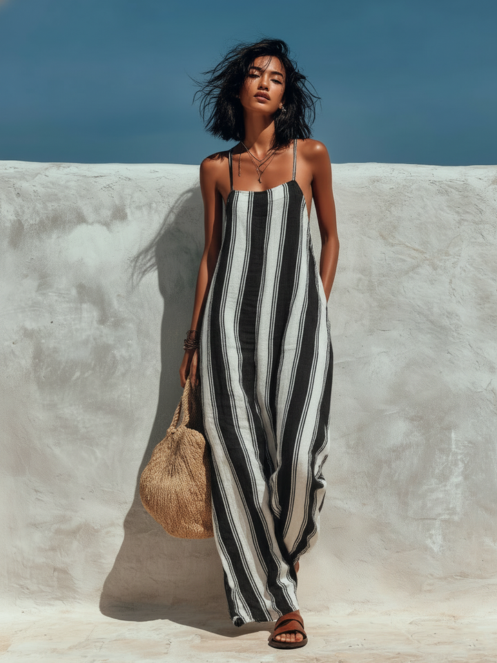 Striped Jumpsuit