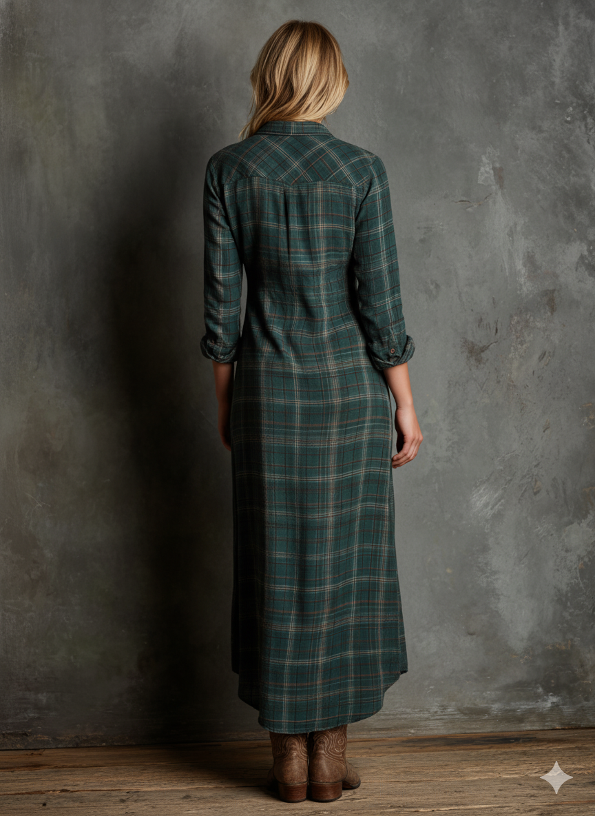 Plaid Maxi Dress