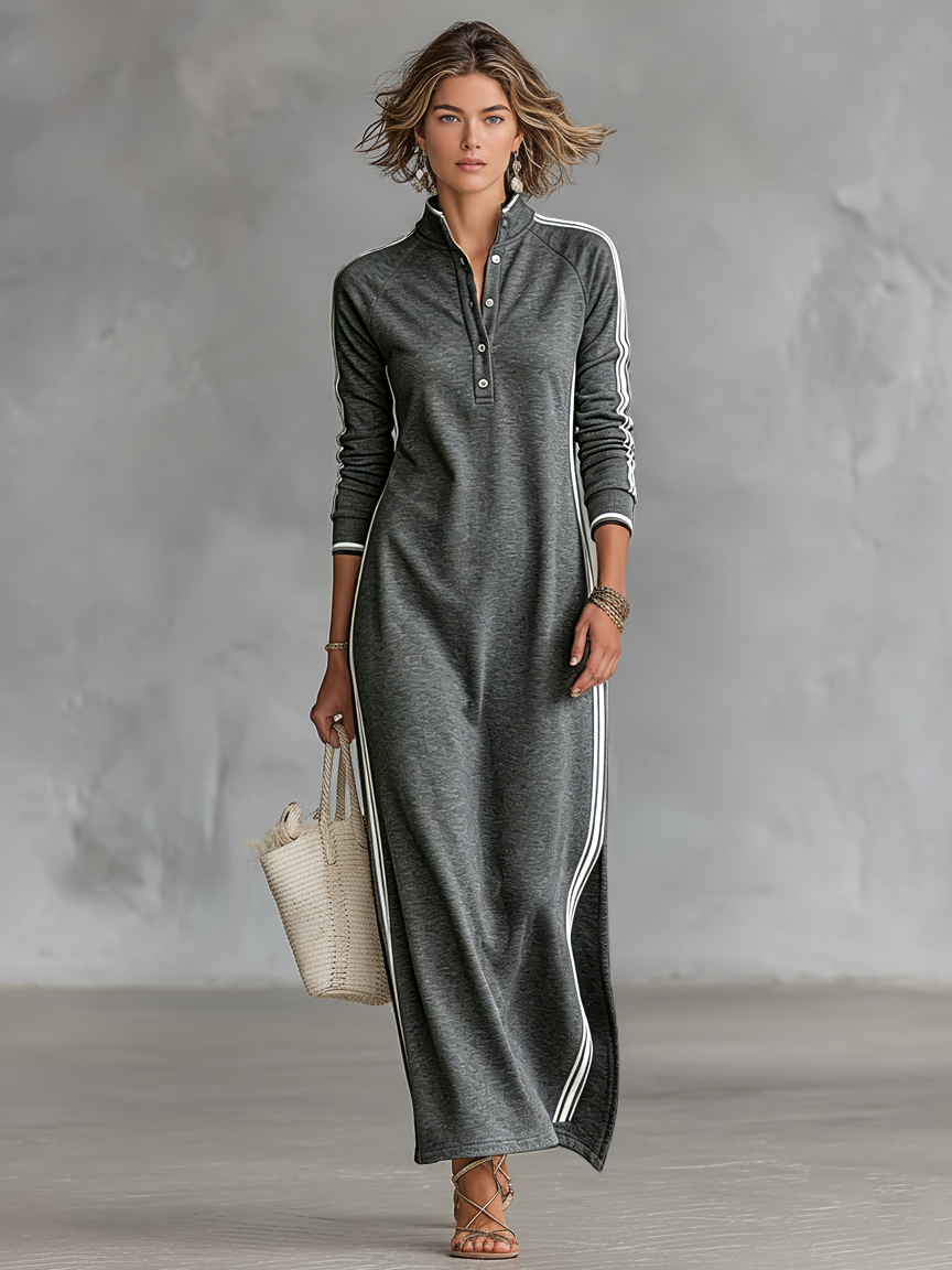 Collared Trim Maxi