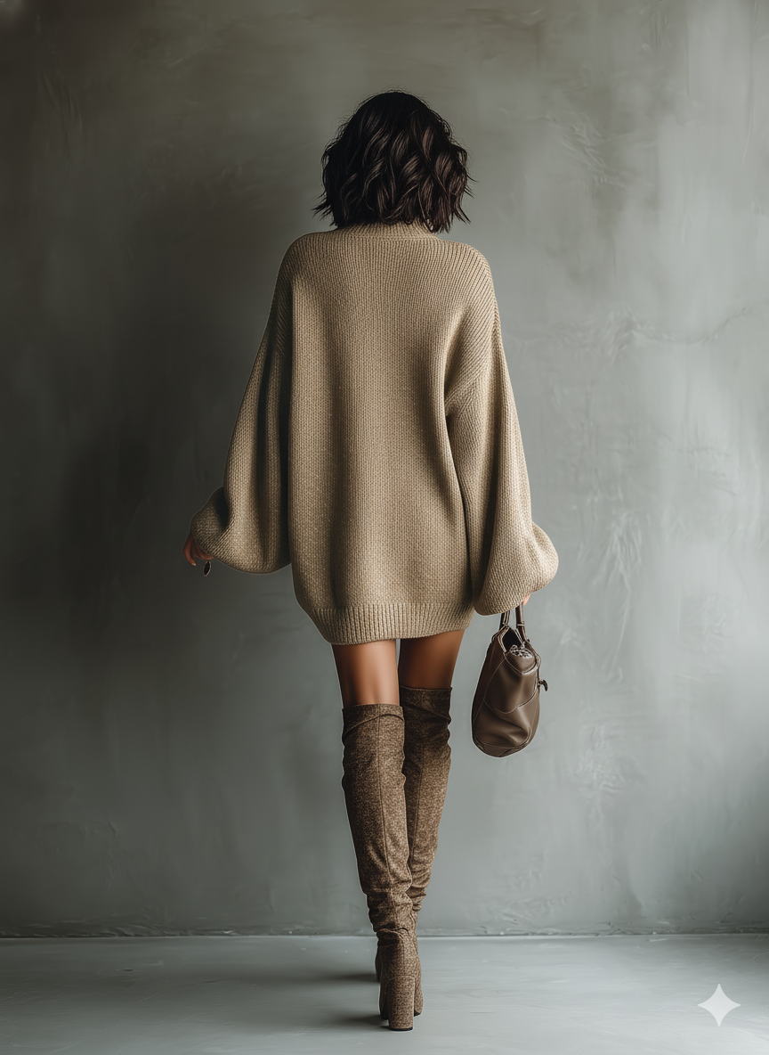 Caramel Knit Dress