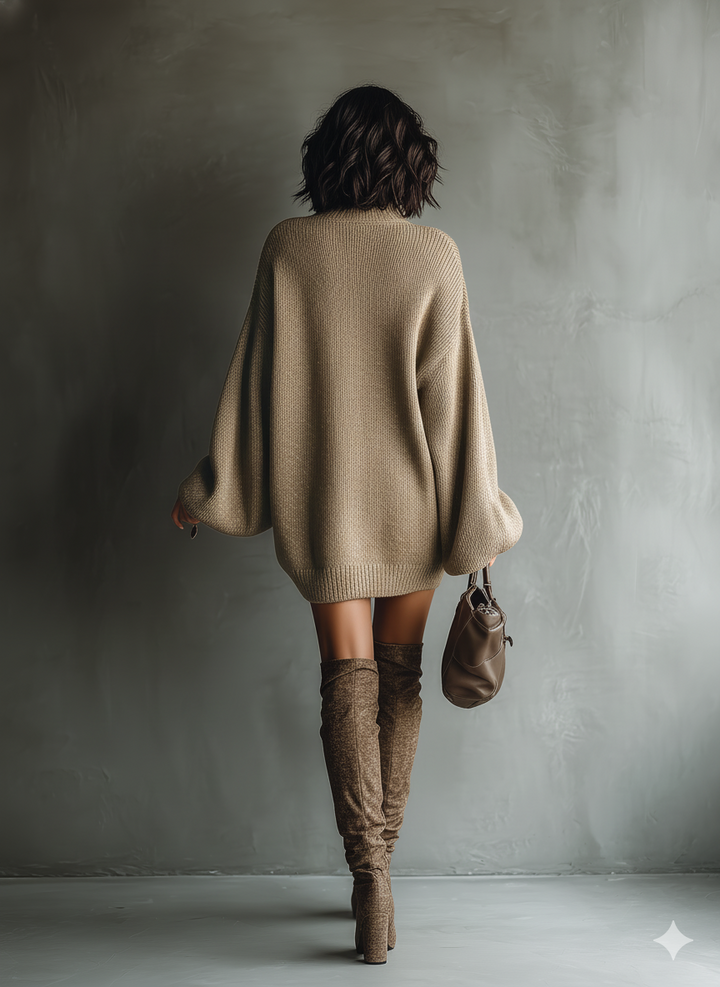 Caramel Knit Dress