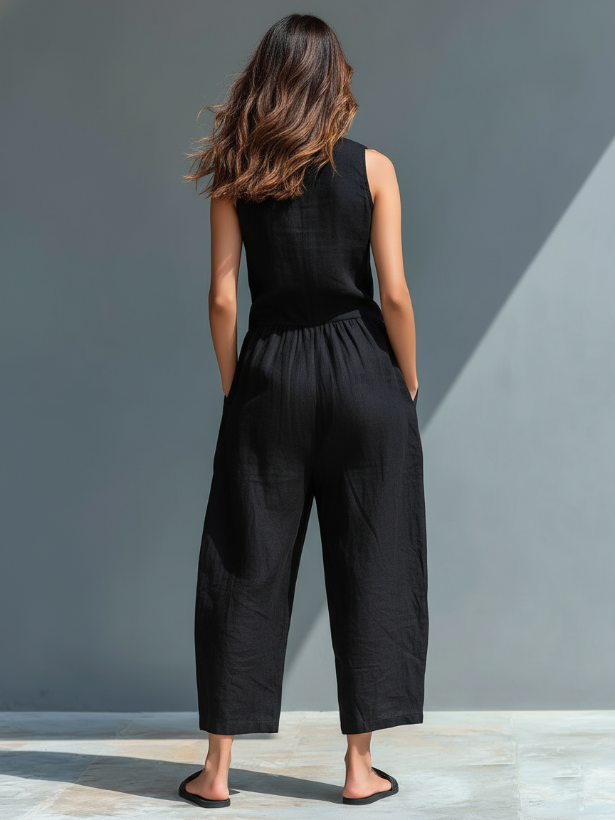 Linen Blend Jumpsuit