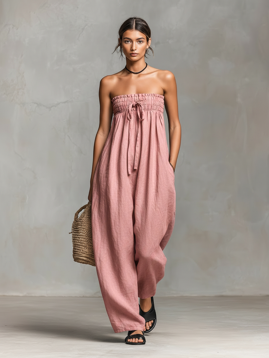 Linen Blend Jumpsuit