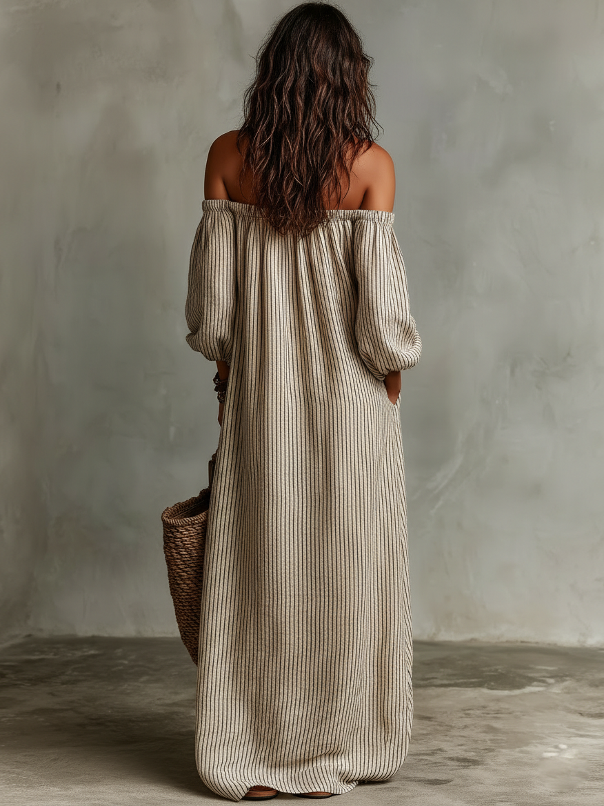 Off-Shoulder Maxi Dress