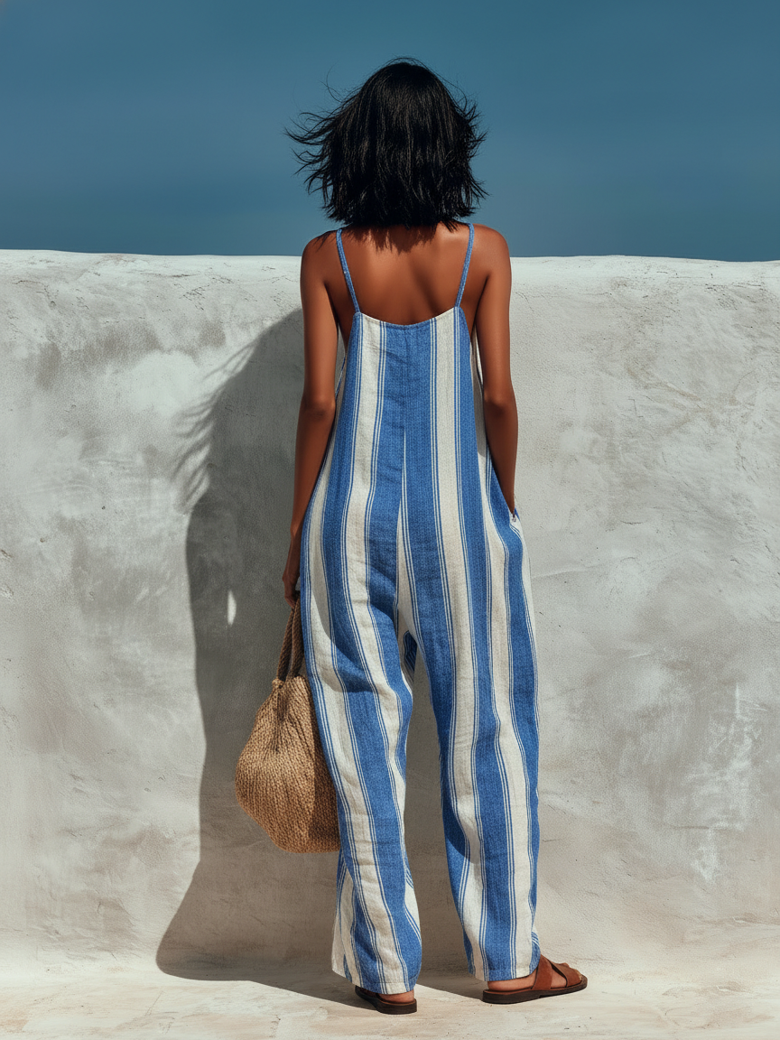 Striped Jumpsuit