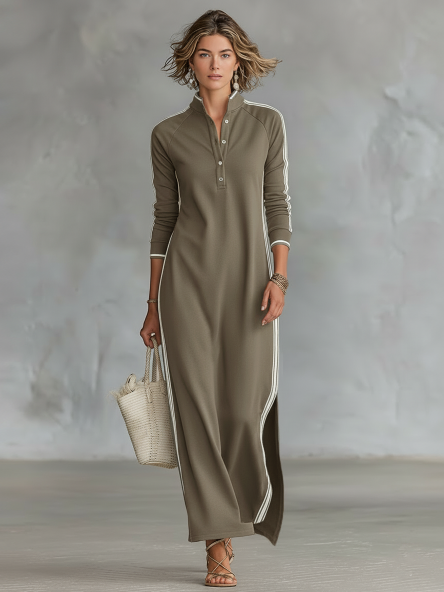 Collared Trim Maxi