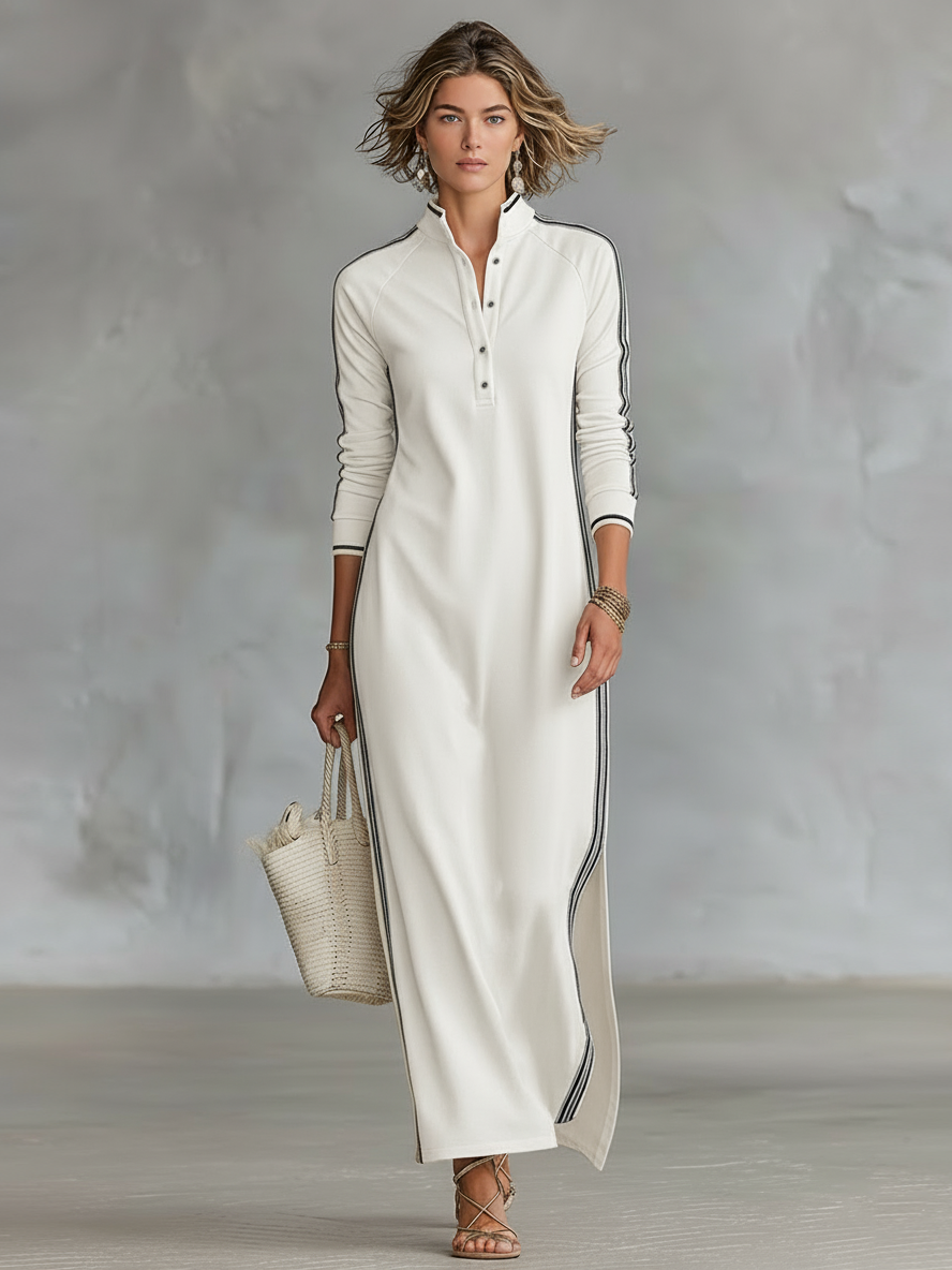 Collared Trim Maxi