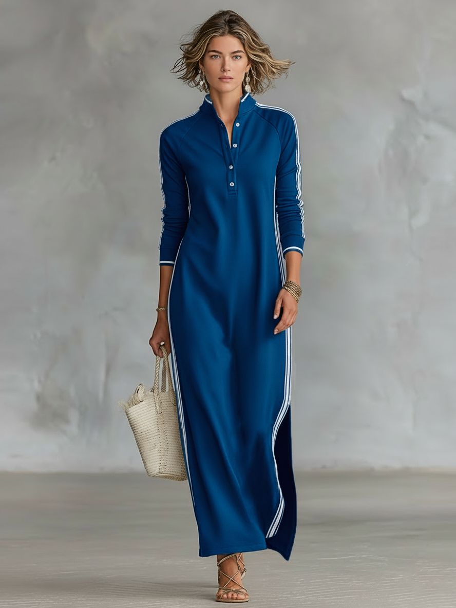 Collared Trim Maxi