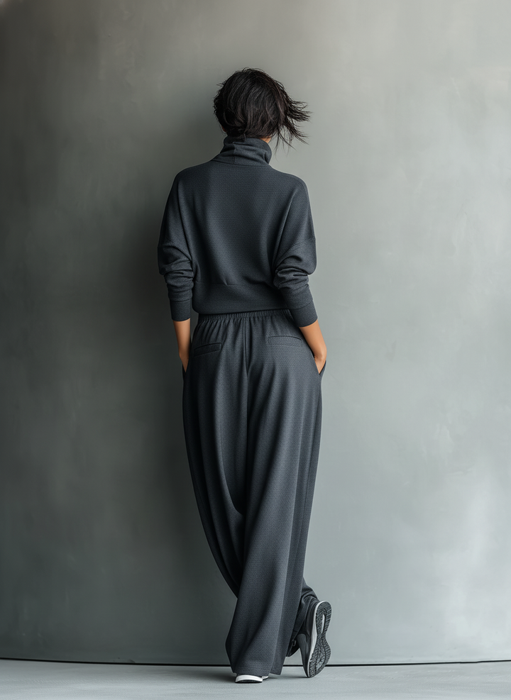 Charcoal Knit Set