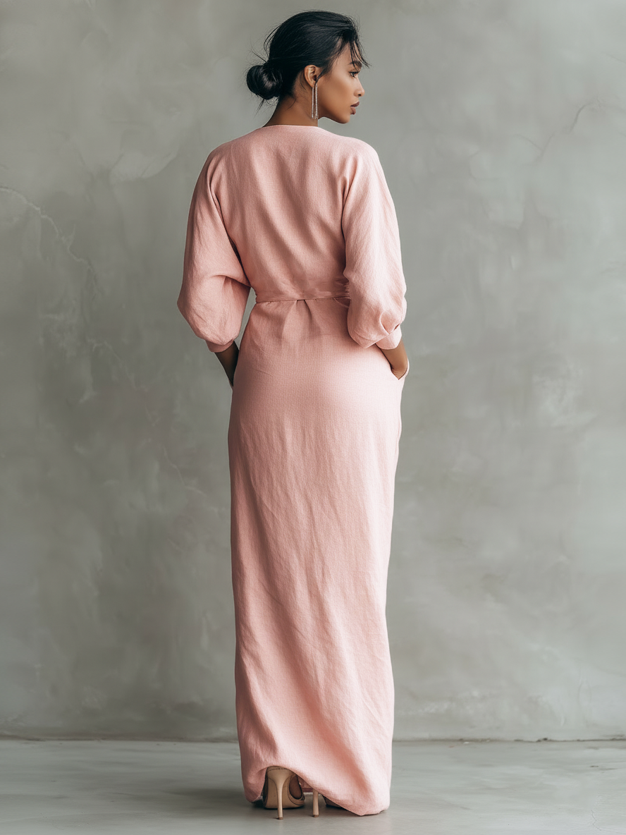 V-Neck Maxi Dress