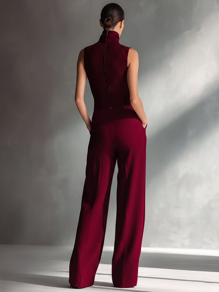 Burgundy Jumpsuit