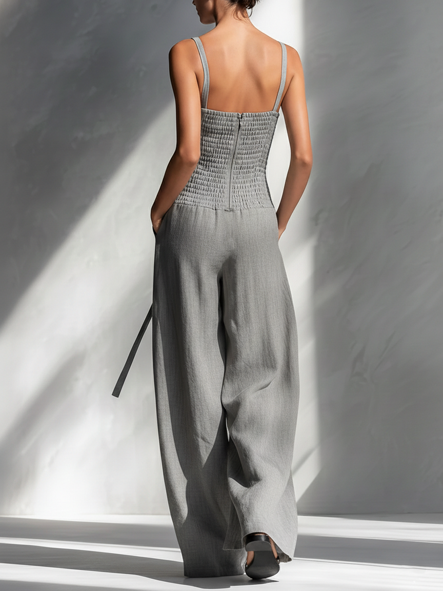 Linen Blend Jumpsuit