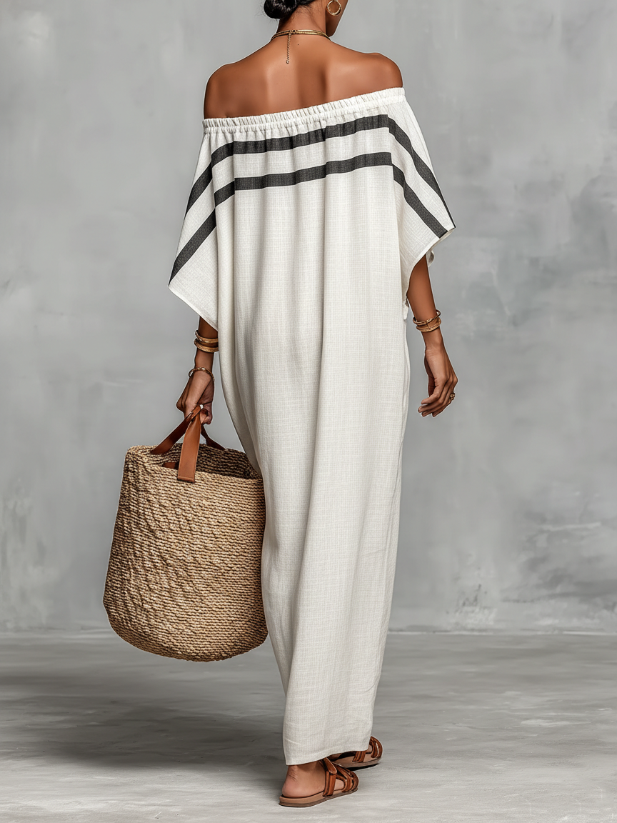 Linen Blend Maxi Dress