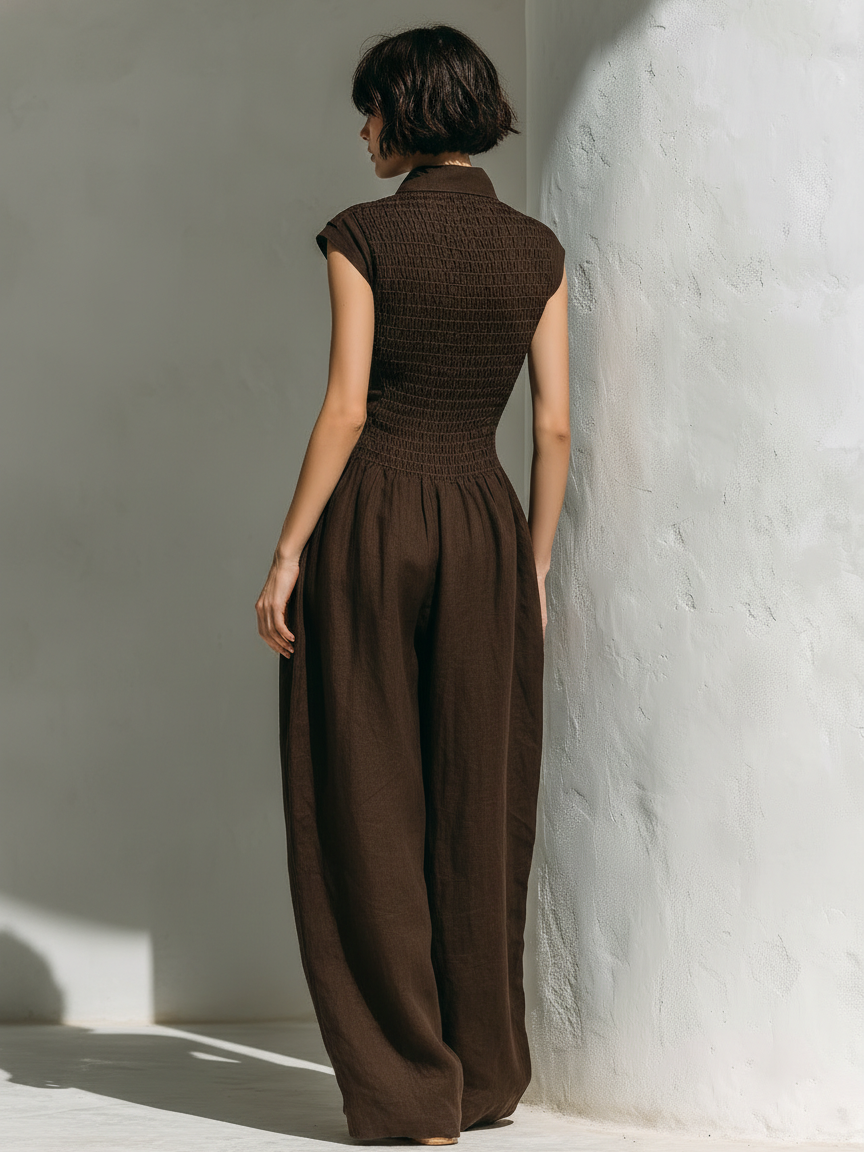 Linen Blend Jumpsuit