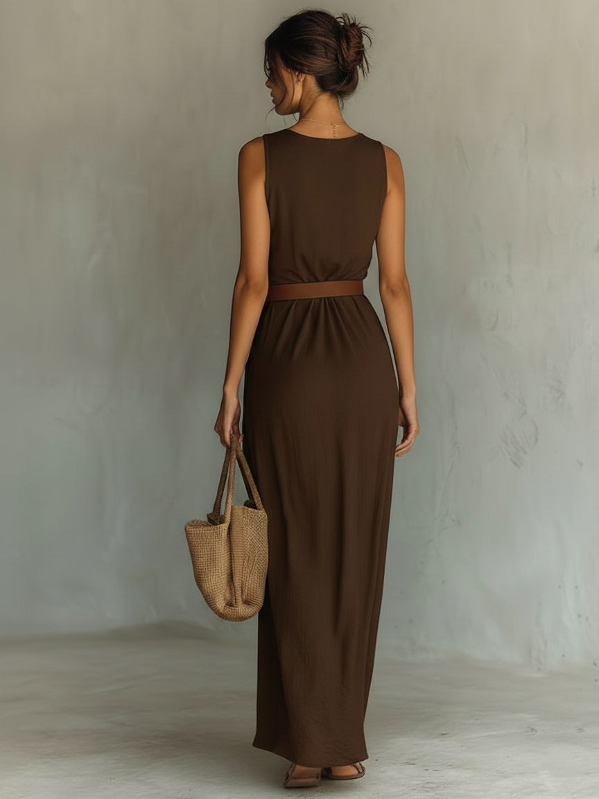 Cowl Neck Maxi Dress