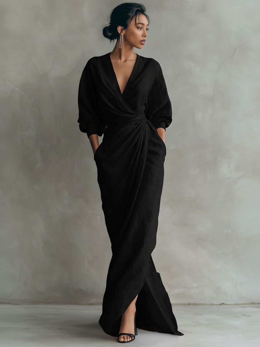 V-Neck Maxi Dress