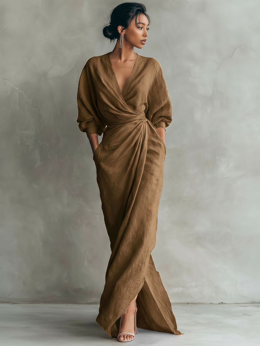 V-Neck Maxi Dress