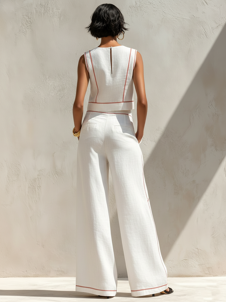 Linen-Blend Set