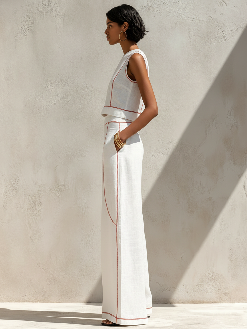 Linen-Blend Set